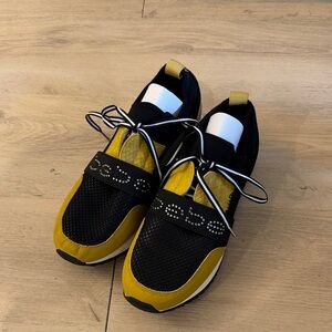 bebe Black and Yellow Women's Sneakers